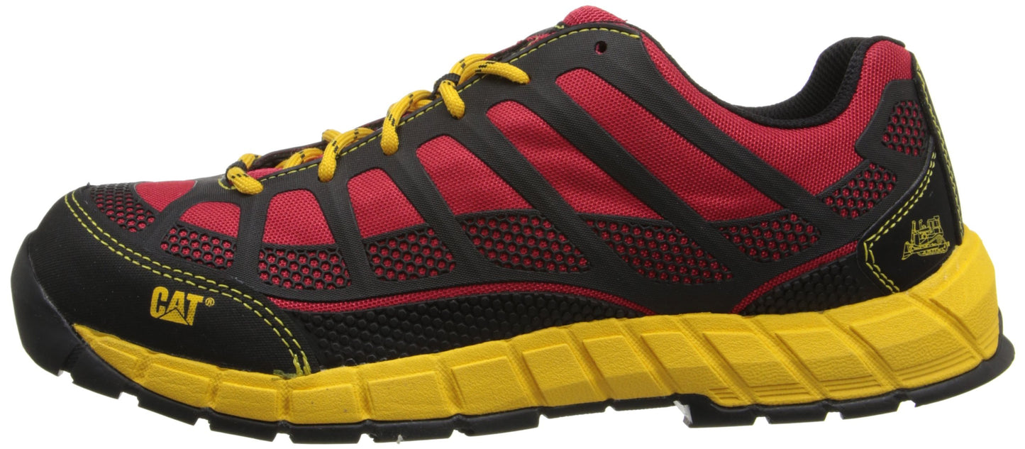 Caterpillar Men's Streamline Comp Toe-M, Red/Yellow, 7 W US