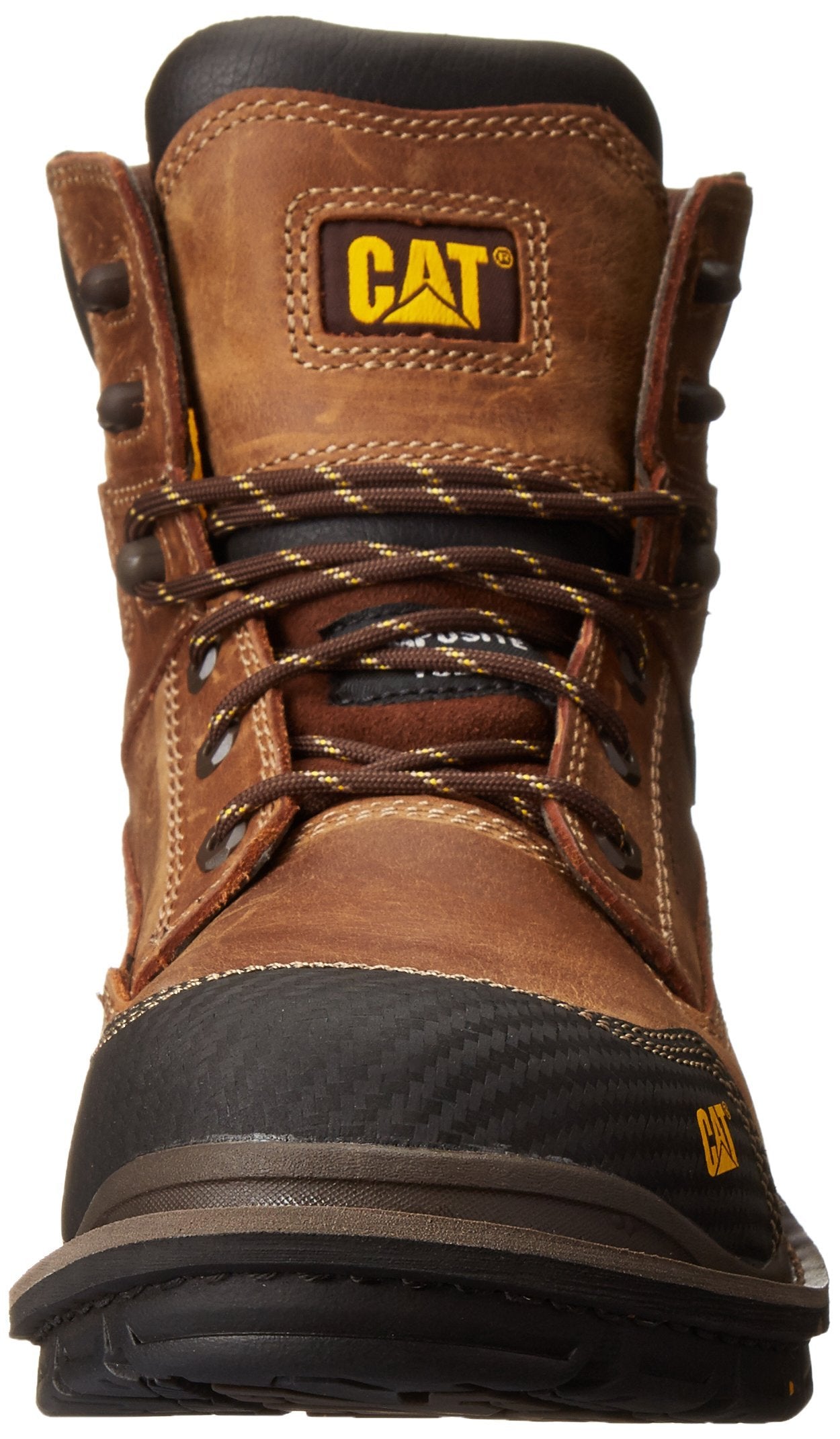 Caterpillar Men's Fabricate 6 Inch Tough Waterproof Comp Toe Work Boot, Brown, 8.5 M US