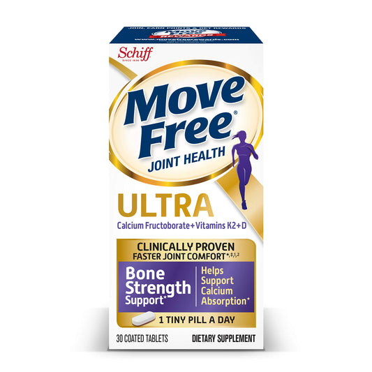 5x Move Free Ultra Bone Strength Support Coated 30 Tablets Exp 8/2023+