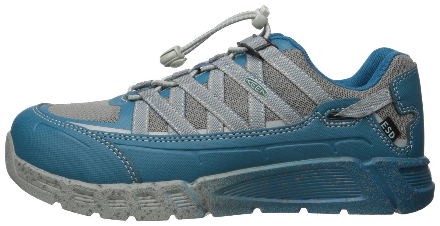 KEEN Utility Women's Asheville at ESD Industrial Construction Shoe Blue, 6 W US