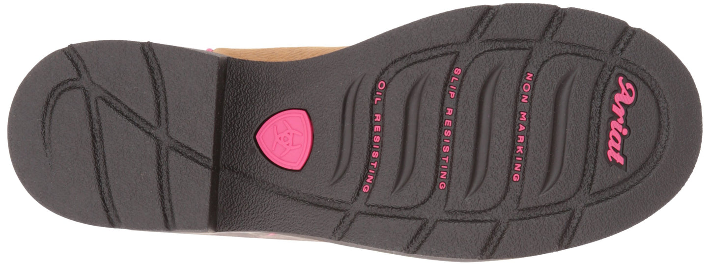 Ariat Women's Fatbaby Cowgirl Steel Toe Work Boot, Toasted Auburn/Camo, 8 M US