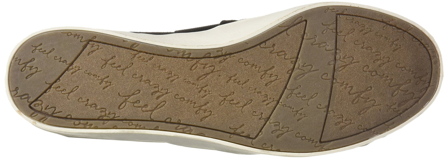 Dr. Scholl's Shoes Women's Luna Sneaker, Black Microfiber Perforated, 7