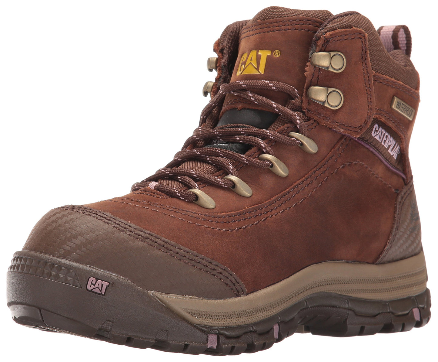 Caterpillar Women's Ally 6" Waterproof Comp Toe Industrial and Construction Shoe, Brown, 6.5 M US