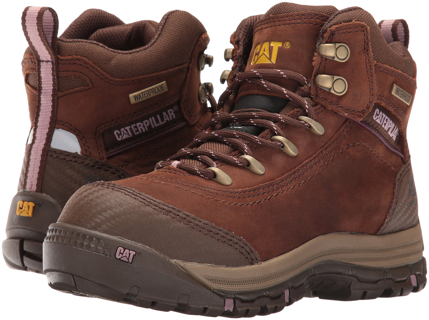 Caterpillar Women's Ally 6" Waterproof Comp Toe Industrial and Construction Shoe, Brown, 6.5 M US