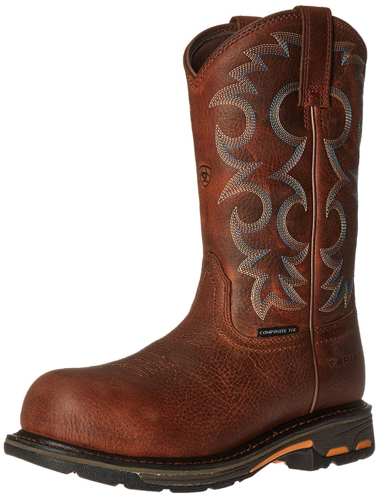 Ariat Women's Workhog Composite Toe Work Boot, Nutty Brown, 11 C US