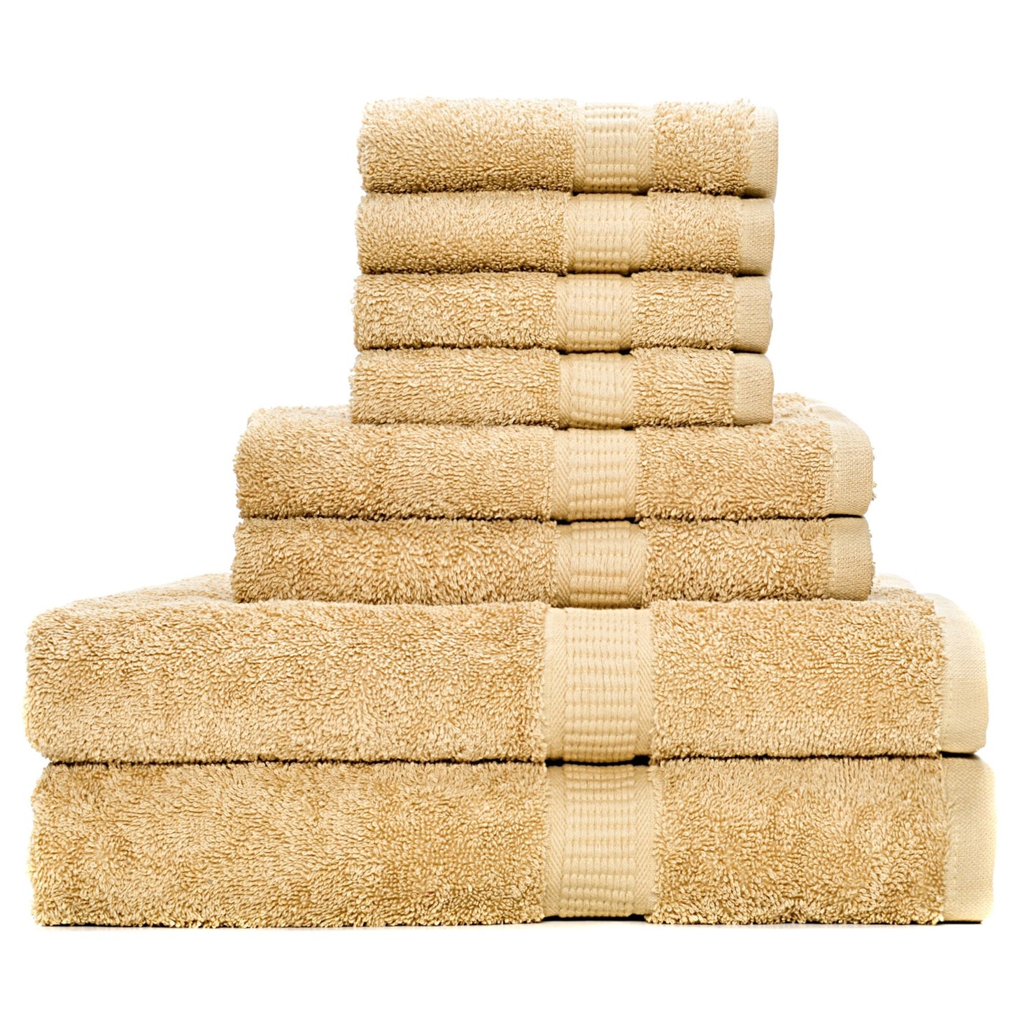 Alurri Luxury Bath Towels Gift Set by Hotel/Spa Super Soft and Quick Absorbent Bathroom (Beige)