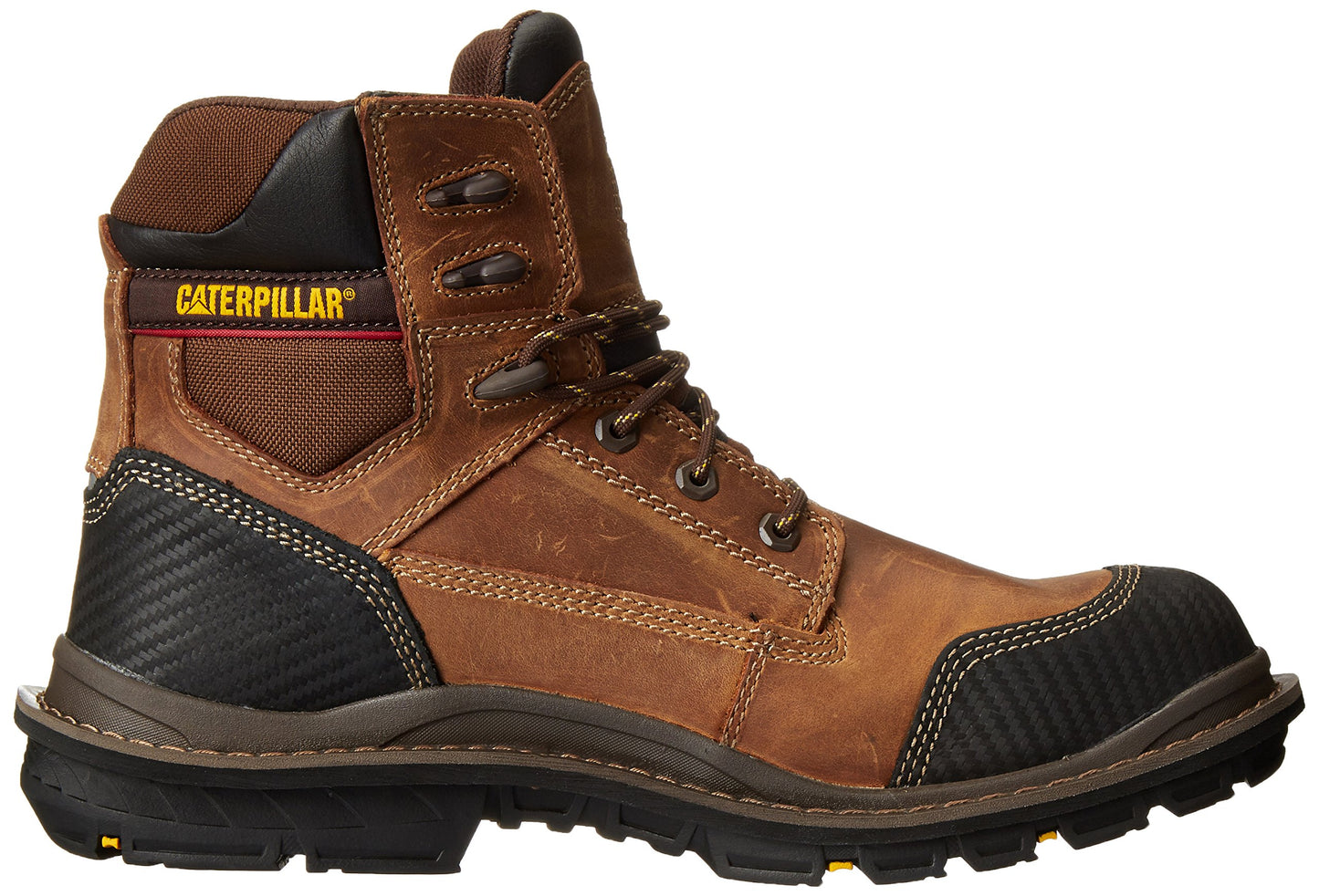 Caterpillar Men's Fabricate 6 Inch Tough Waterproof Comp Toe Work Boot, Brown, 10 M US