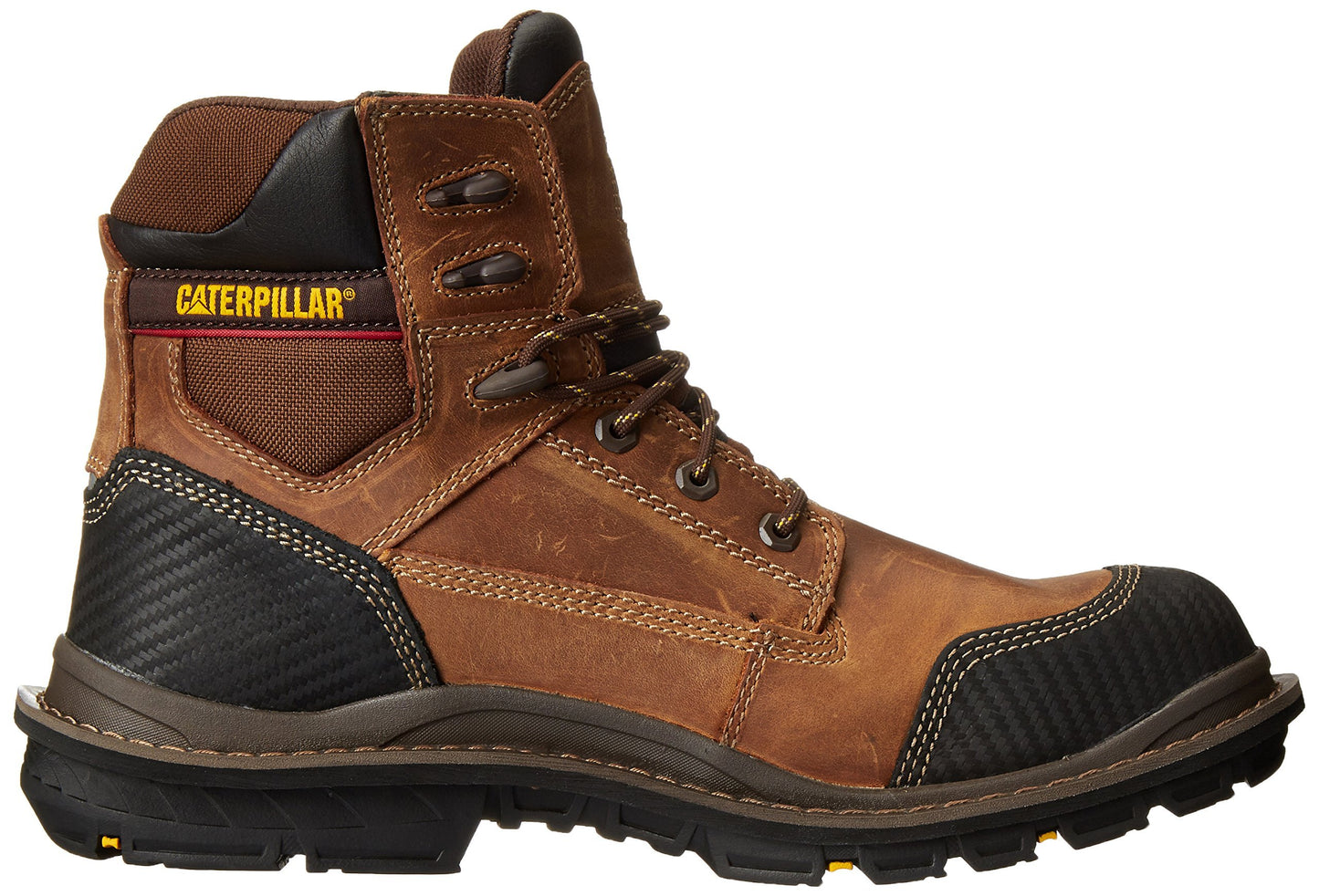 Caterpillar Men's Fabricate 6 Inch Tough Waterproof Comp Toe Work Boot, Brown, 8.5 M US