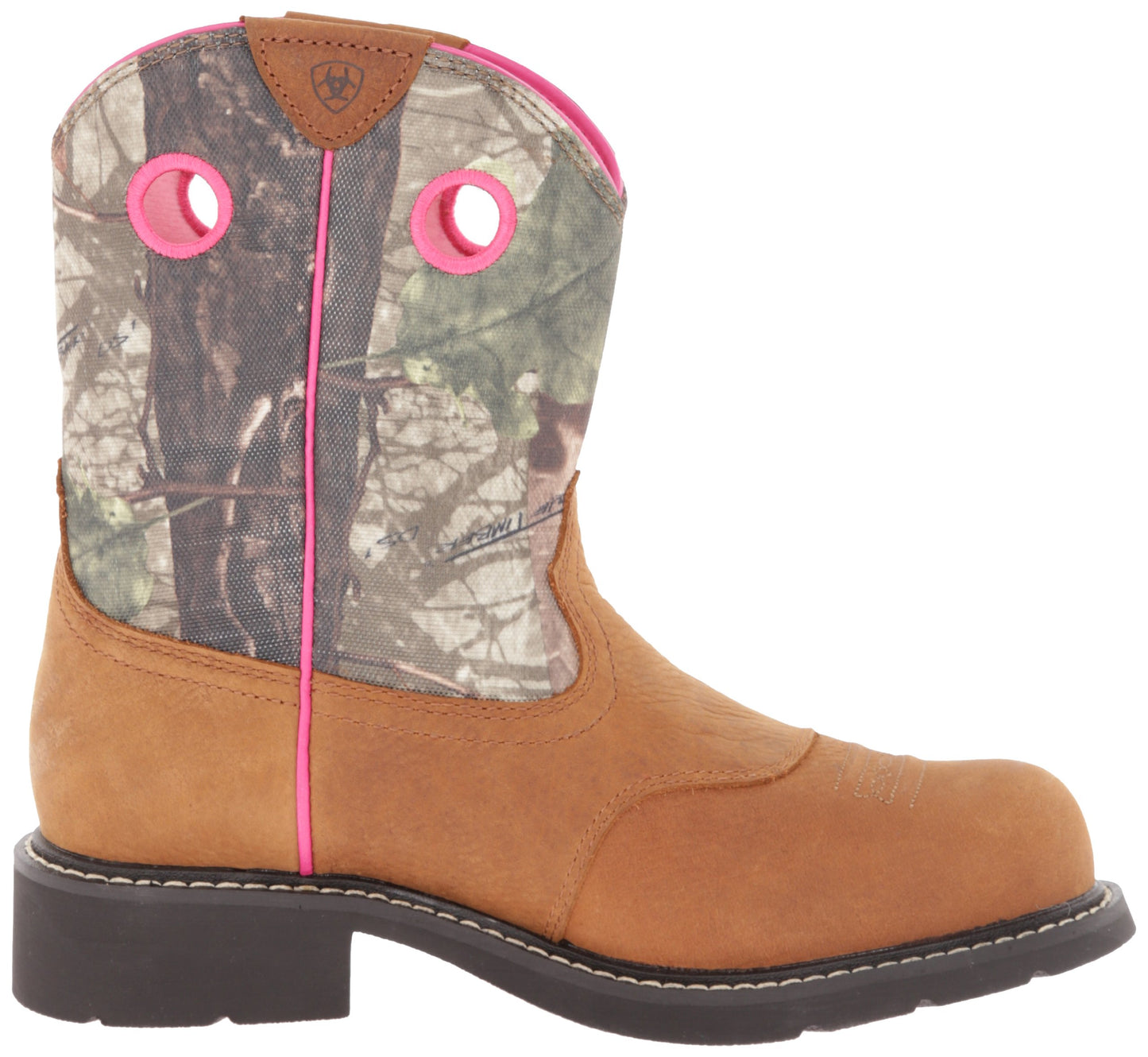 Ariat Women's Fatbaby Cowgirl Steel Toe Work Boot, Toasted Auburn/Camo, 8 M US