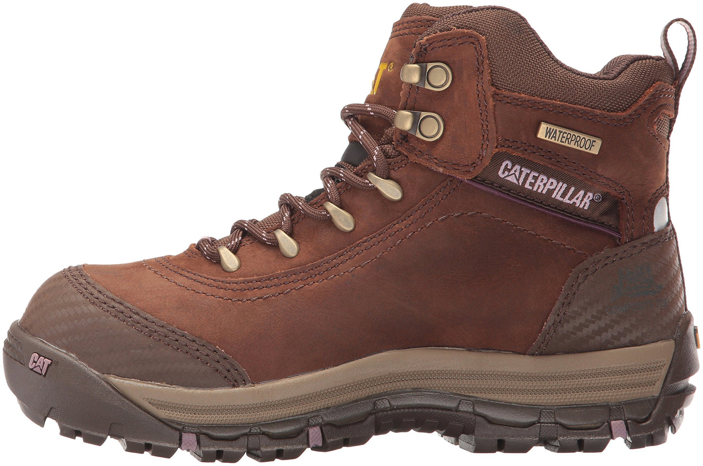 Caterpillar Women's Ally 6" Waterproof Comp Toe Industrial and Construction Shoe, Brown, 7.5 W US