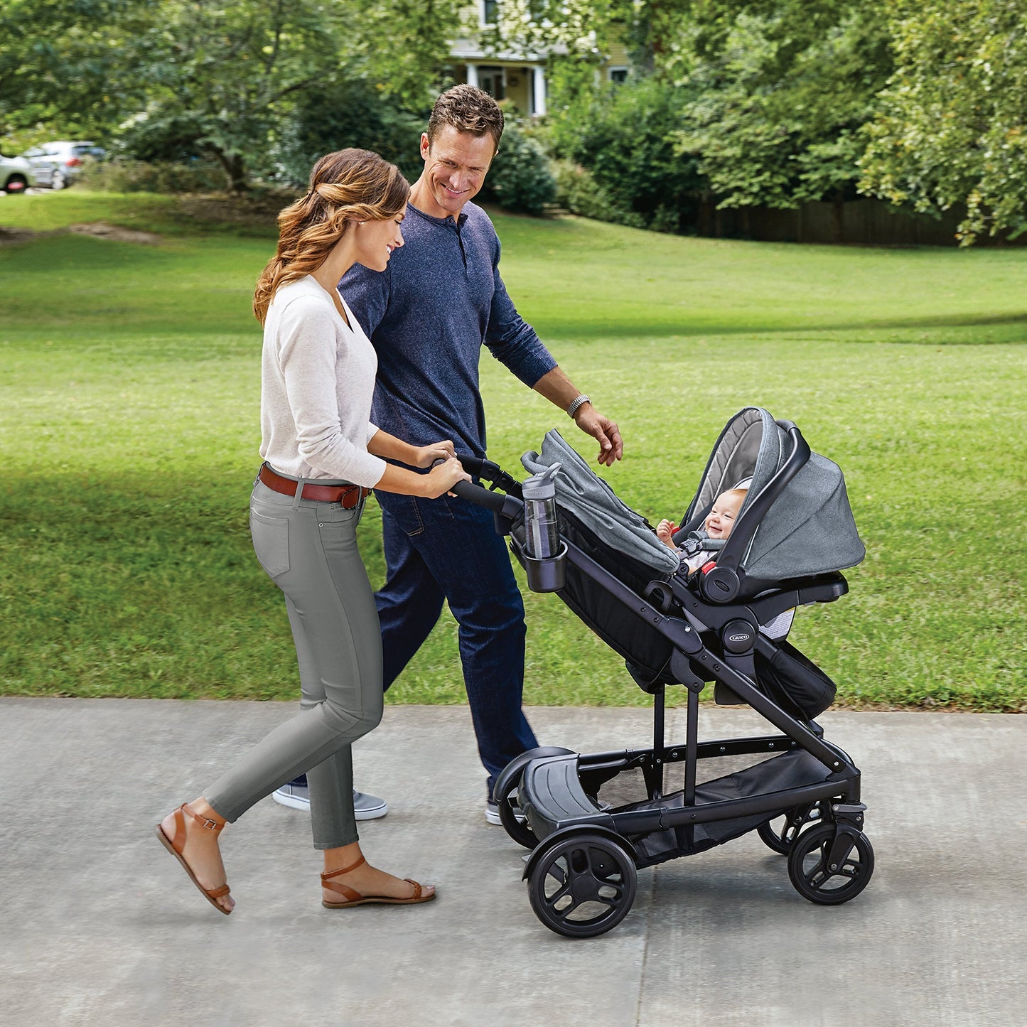 Graco UNO2DUO 2032495 Travel System, Hazel (Pink Lining) Stroller ONLY