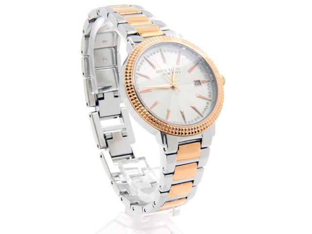 Anne Klein NY 12/2315SVRT Women's 36mm Silver & Rose-Gold-Tone NO BOX