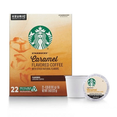 88 COUNT Starbucks Caramel Flavored Medium Roast Best Before August 2020