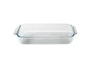 LOT OF 2 Basics 3-quart Oblong Baking Dish – Clear