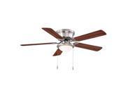 Hugger 52 In. Led Brushed Nickel Ceiling Fan 1002269802 - Used