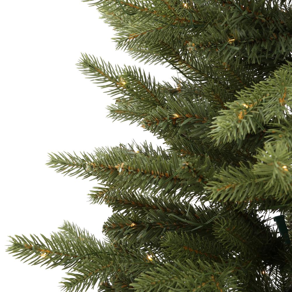 4 ft. Pre-Lit LED Aspen Fir Potted Artificial Christmas Tree with Warm White Micro Dot Lights