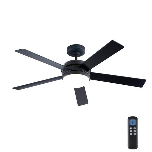 Home Decorators Collection 52 in. Audrino Integrated LED Indoor Oil Rubbed Bro..