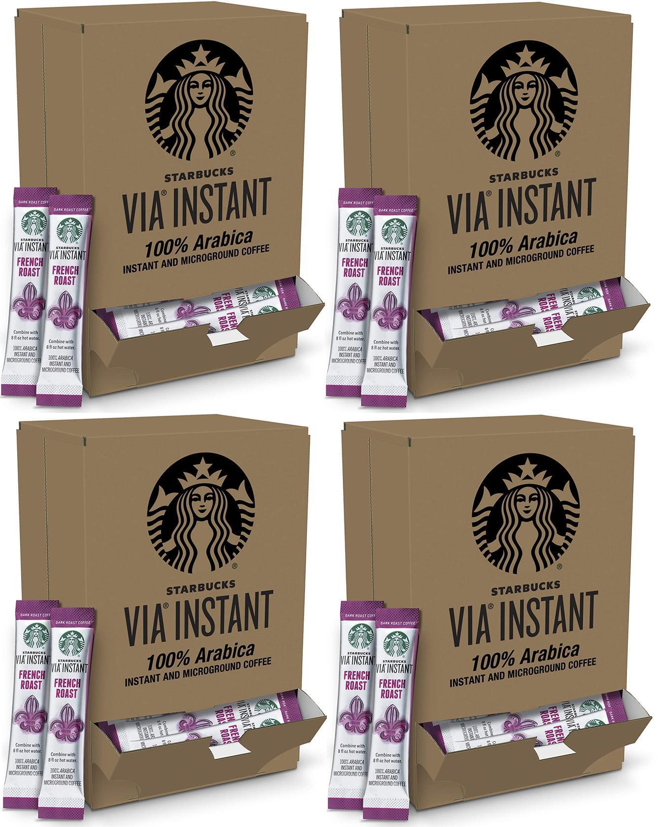 200 Loose Packets Starbucks VIA Instant French Roast Best Before Febuary 2020