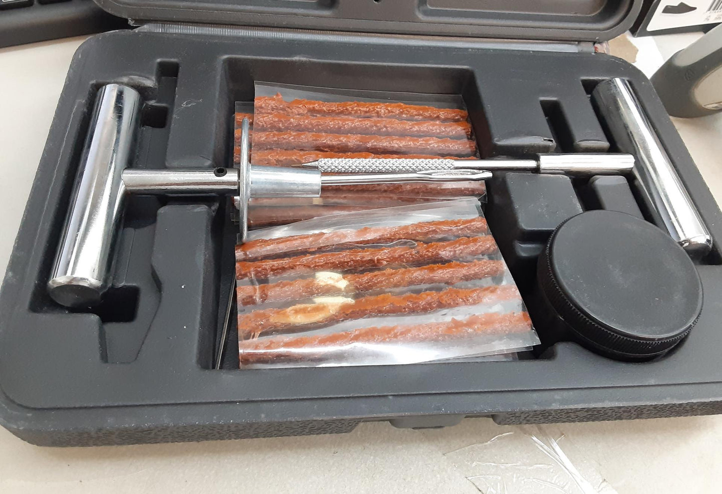 Universal Tire Repair Kit to Fix Punctures and Plug Flats **Refer to photo**