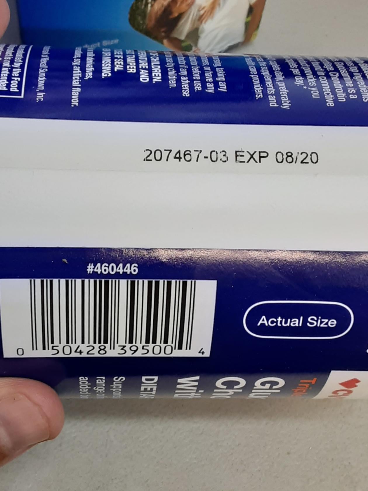 Triple Strength Glucosamine Chondroitin  120ct Compare Osteo Biflex Exp AUG 2020
