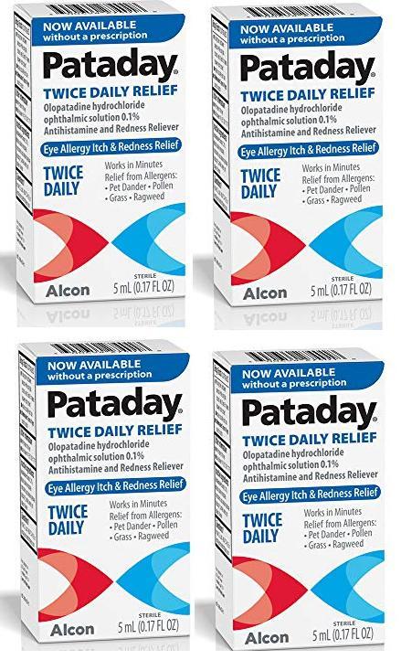 Alcon Pataday Twice Daily Relief 5ml, 0.17 Fl Ounce *4 pack Exp 10/2021