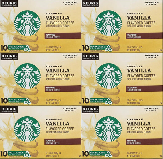 60 COUNT Starbucks Vanilla K-Cups Coffee for Keurig Best Before February 2020