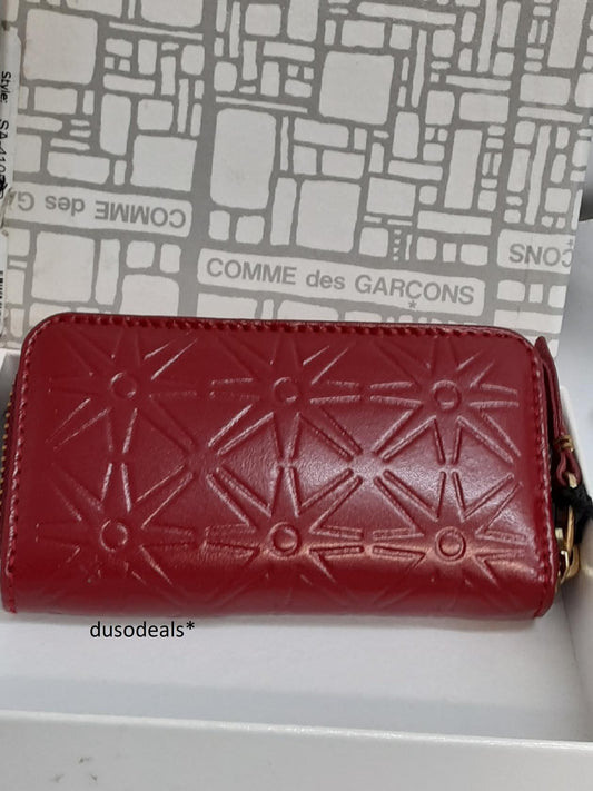 Comme Des Garcons SA410EA Red Coin Purse - open box