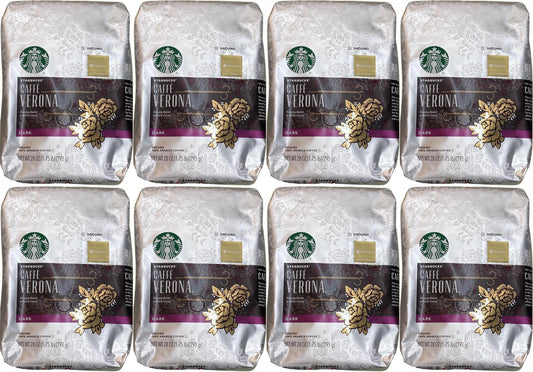 8 PACK Starbucks Caffe Verona Dark Roast (28 oz. Each) Best Before January 2020