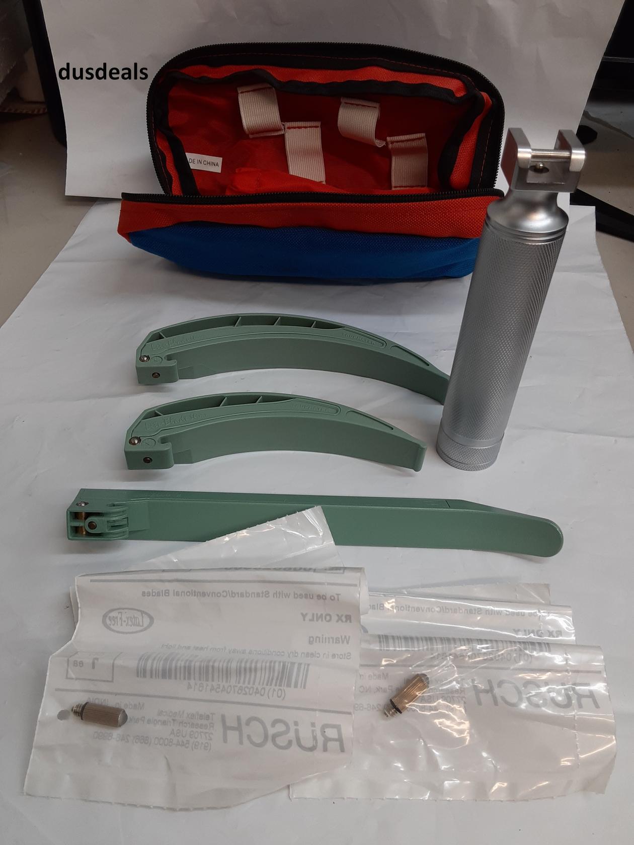 ADC Rusch Layngoscope Kit With Truphatek Holder Mac 4, Mac 3/ Lite-Blade II