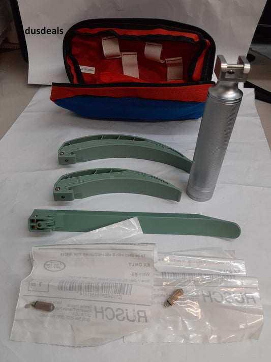 ADC Rusch Layngoscope Kit With Truphatek Holder Mac 4, Mac 3/ Lite-Blade II