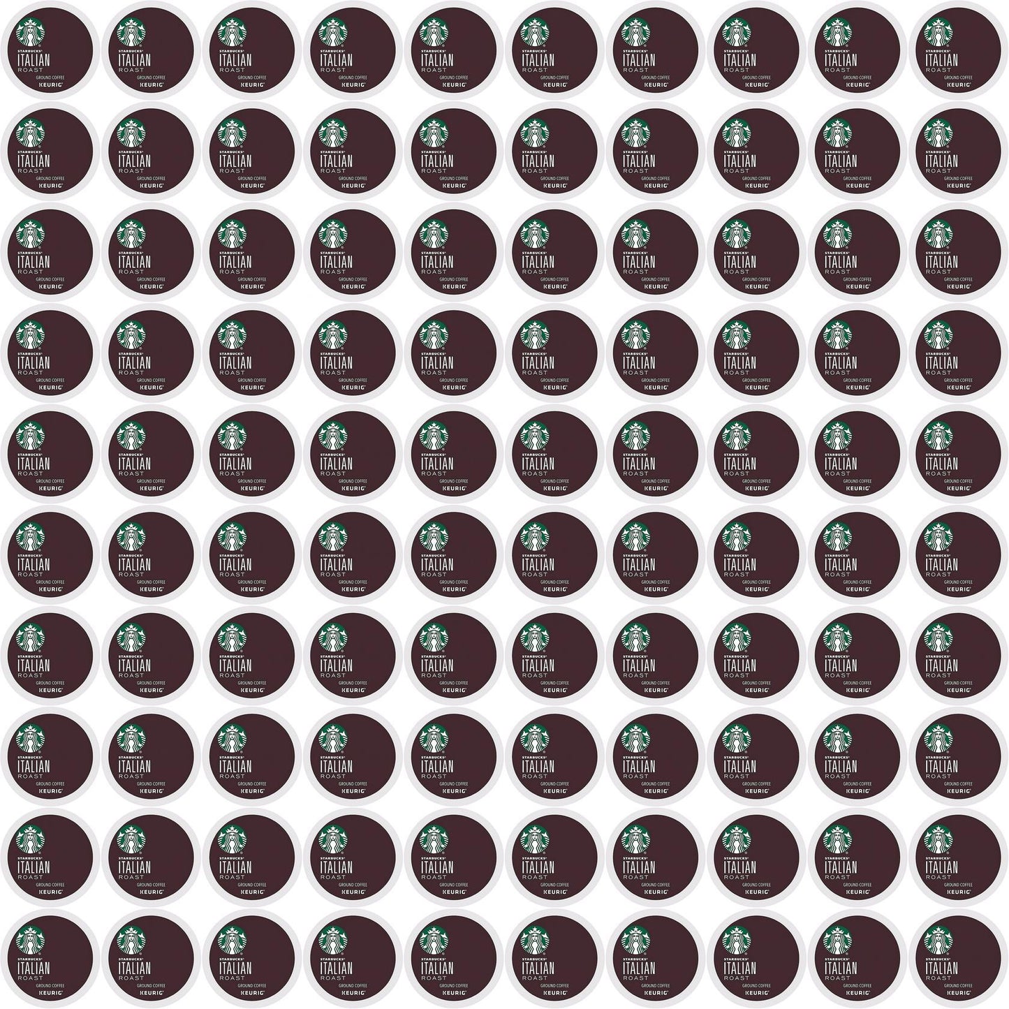 100 COUNT Starbucks Italian Dark Roast K Cups Best Before October 2020