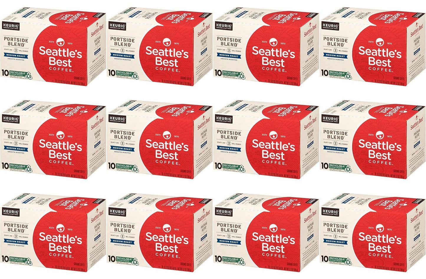 120 COUNT Seattle's Best Portside Blend K-Cups Coffee Pods Best Before 7/2020