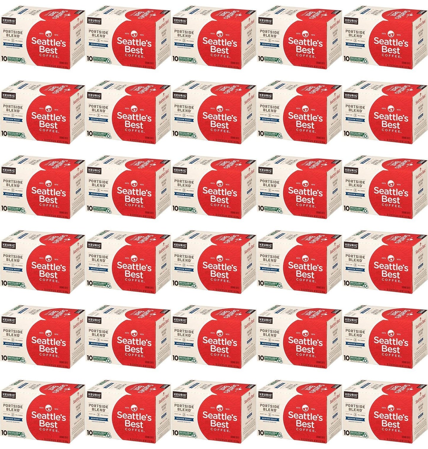 120 COUNT Seattle's Best Portside Blend K-Cups Coffee Pods Best Before 7/2020