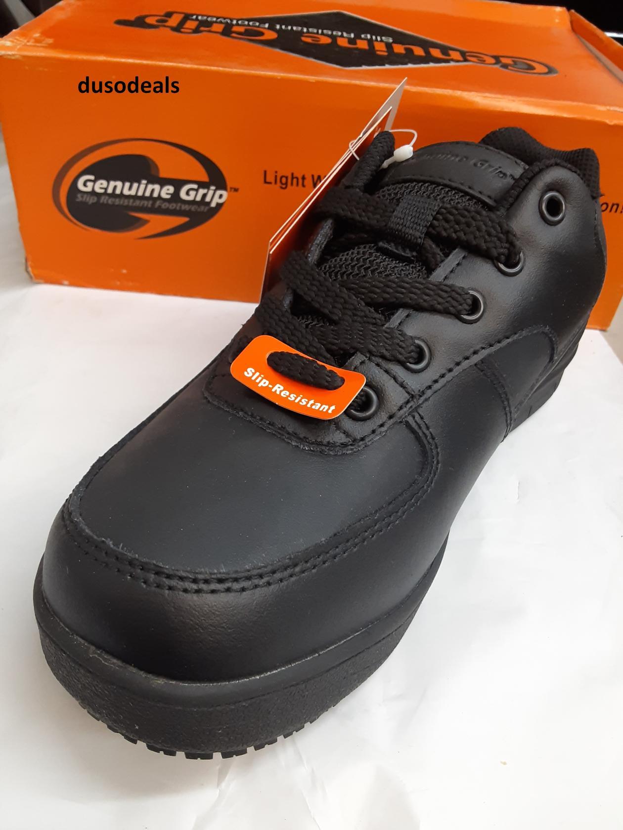 Genuine Grip Slip Resistant Footwear, '2010wide', Unisex sizes*, BLACK