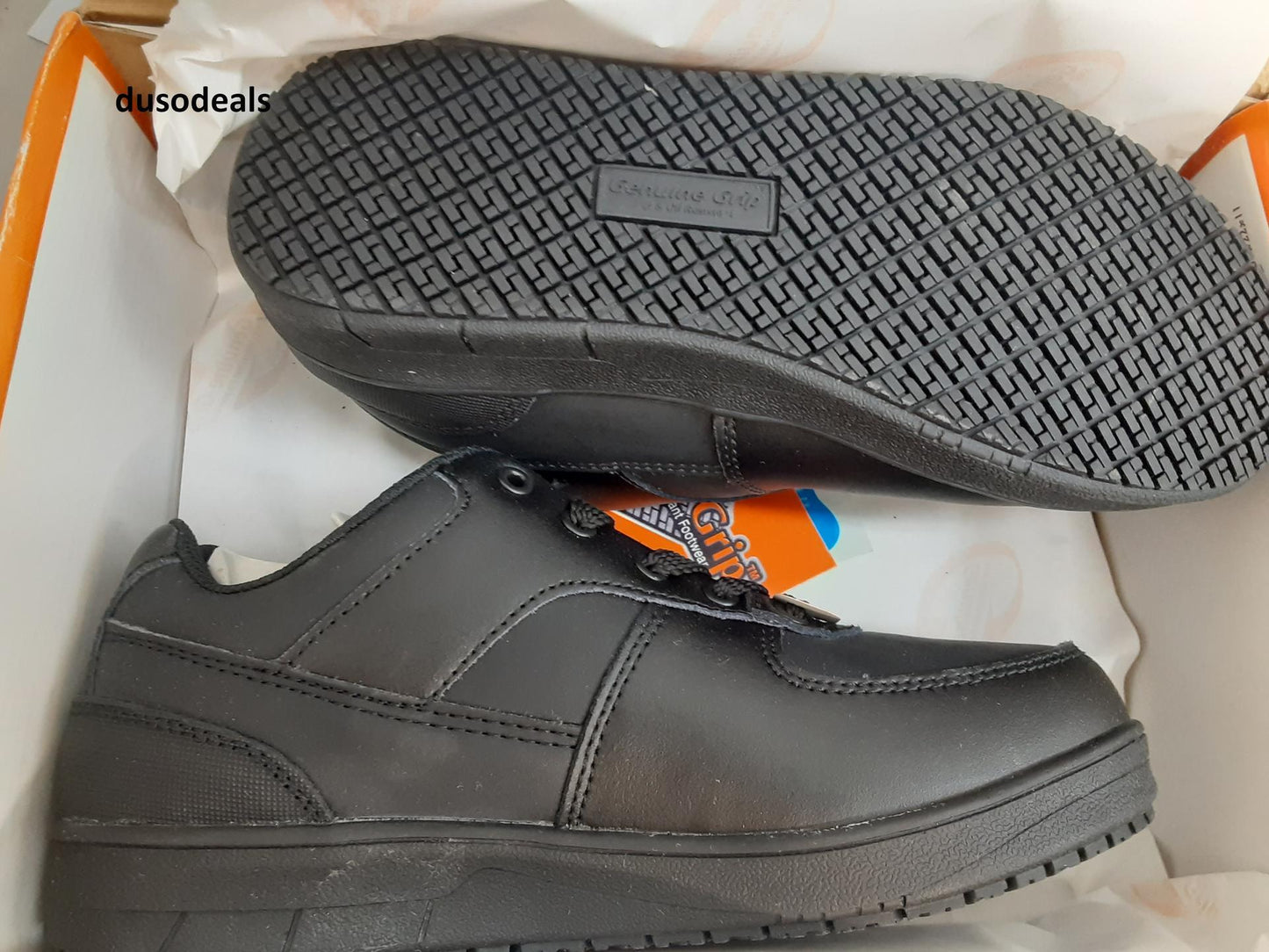 Genuine Grip Slip Resistant Footwear, '2010wide', Unisex sizes*, BLACK