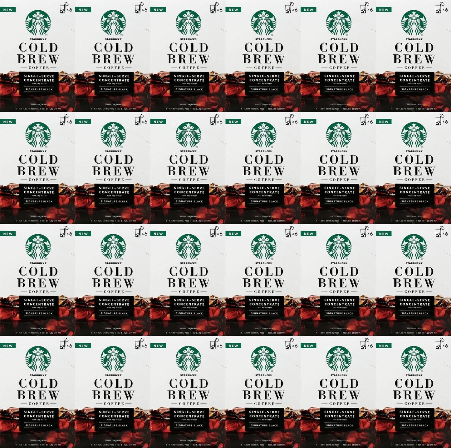 144 Starbucks Cold Brew Medium Roast Concentrate Black Best Before November 2020