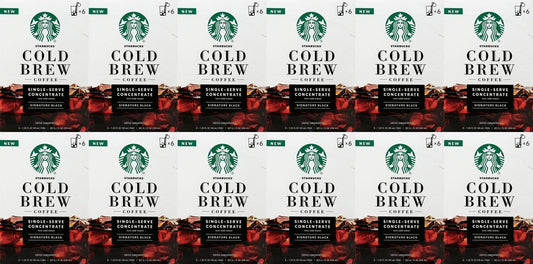 72 Starbucks Cold Brew Medium Roast Concentrate Black Best Before November 2020