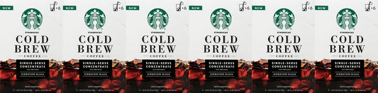 36 Starbucks Cold Brew Medium Roast Concentrate Black Best Before November 2020