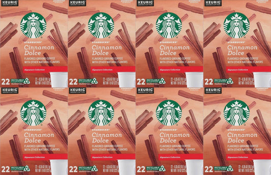 176 Count Starbucks Cinnamon Dolce K-Cup Coffee Pods Best Before November 2020