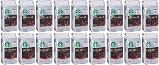 18 PACK Starbucks Espresso Dark Roast Ground Coffee Best Before 1/2021