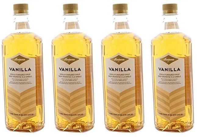 4 PACK Fontana Vanilla Coffee Flavoring Syrup 8 Liters Best Before 2/2020