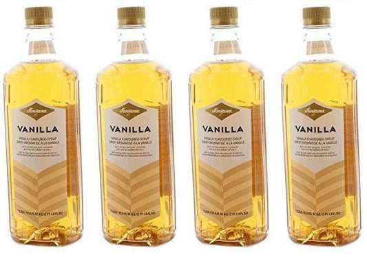4 PACK Fontana Vanilla Coffee Flavoring Syrup 8 Liters Best Before 2/2020