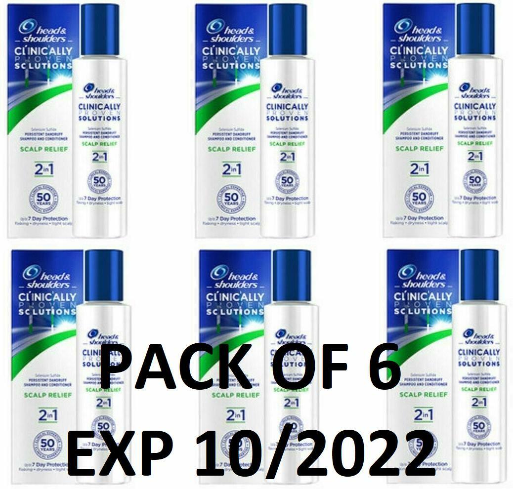 6 Head & Shoulders 2in1 Clinical Solutions 250 ML / 8.4 Fl oz EXP 10/22!!