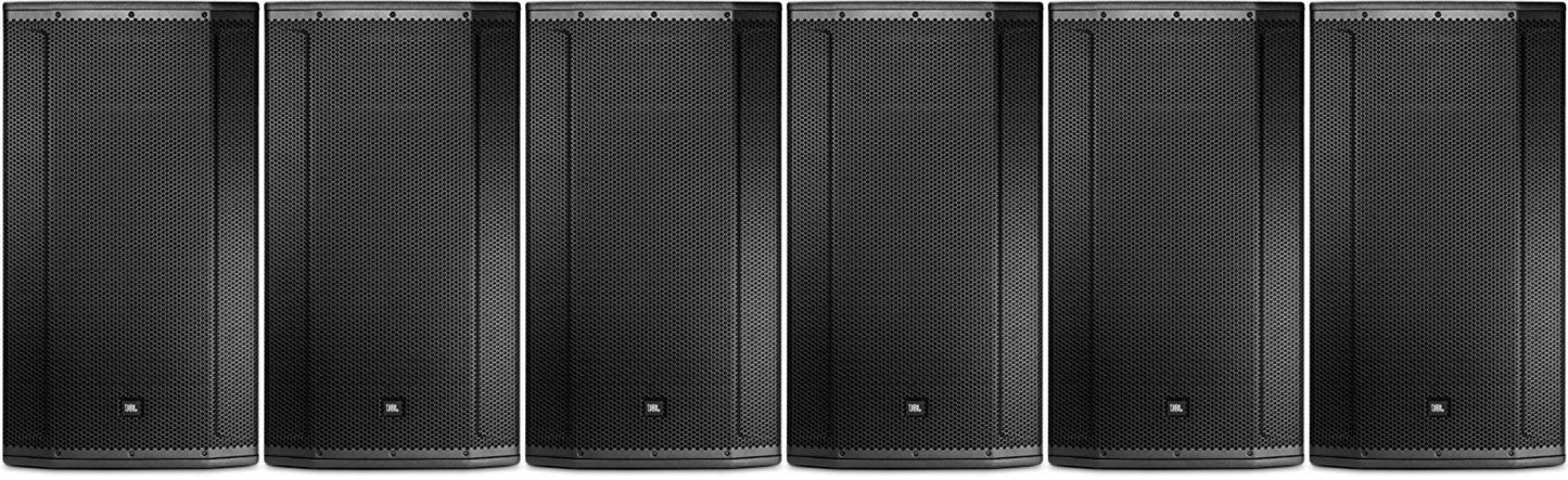 6 X JBL SRX835P 15" 2000 Watt 3-Way Powered Speaker Active Monitor NEW