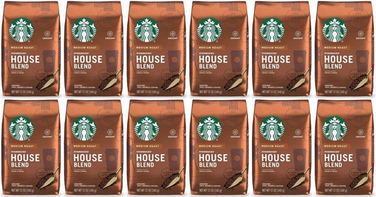 12 PACK Starbucks House Blend Ground Coffee 12oz each Best Before 2/2021