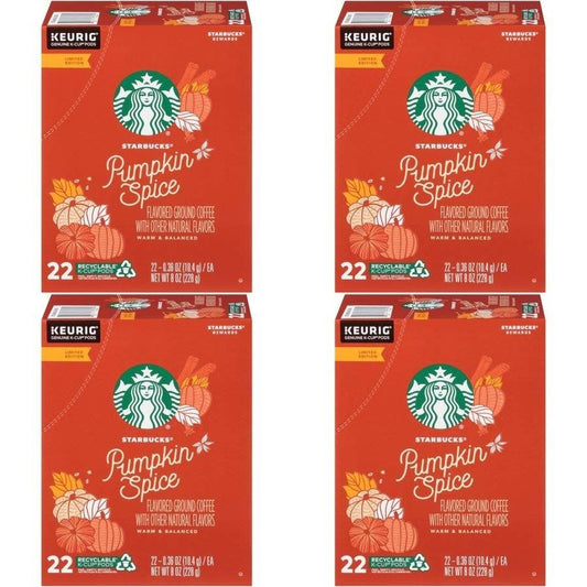 88 Count Starbucks Pumpkin Spice K Cups Coffee Pods Light Roast READ DESCRIPTION