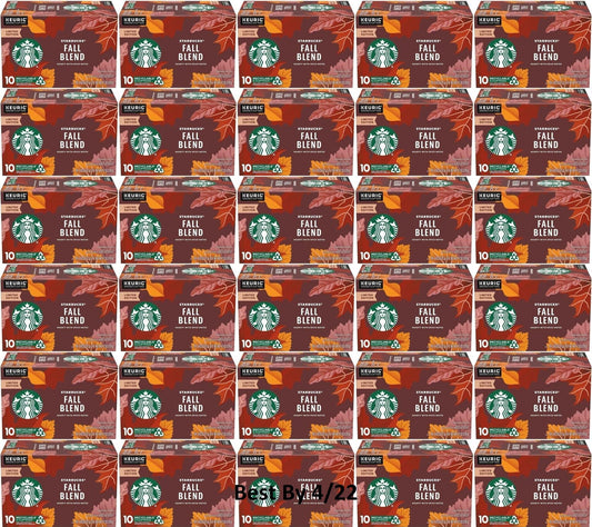 300 COUNT Starbucks Fall Blend K Cups Coffee Pods Medium Roast READ DESCRIPTION