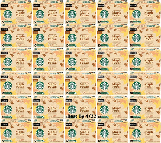 300 COUNT Starbucks Maple Pecan K-Cups Coffee Pods Coffee READ DESCRIPTION