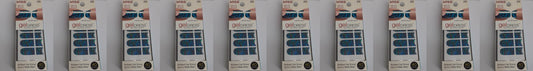 Kiss Gel Dress 60460-After Midnight 40 ct 20 full/  french Gel Strips Lot of 10