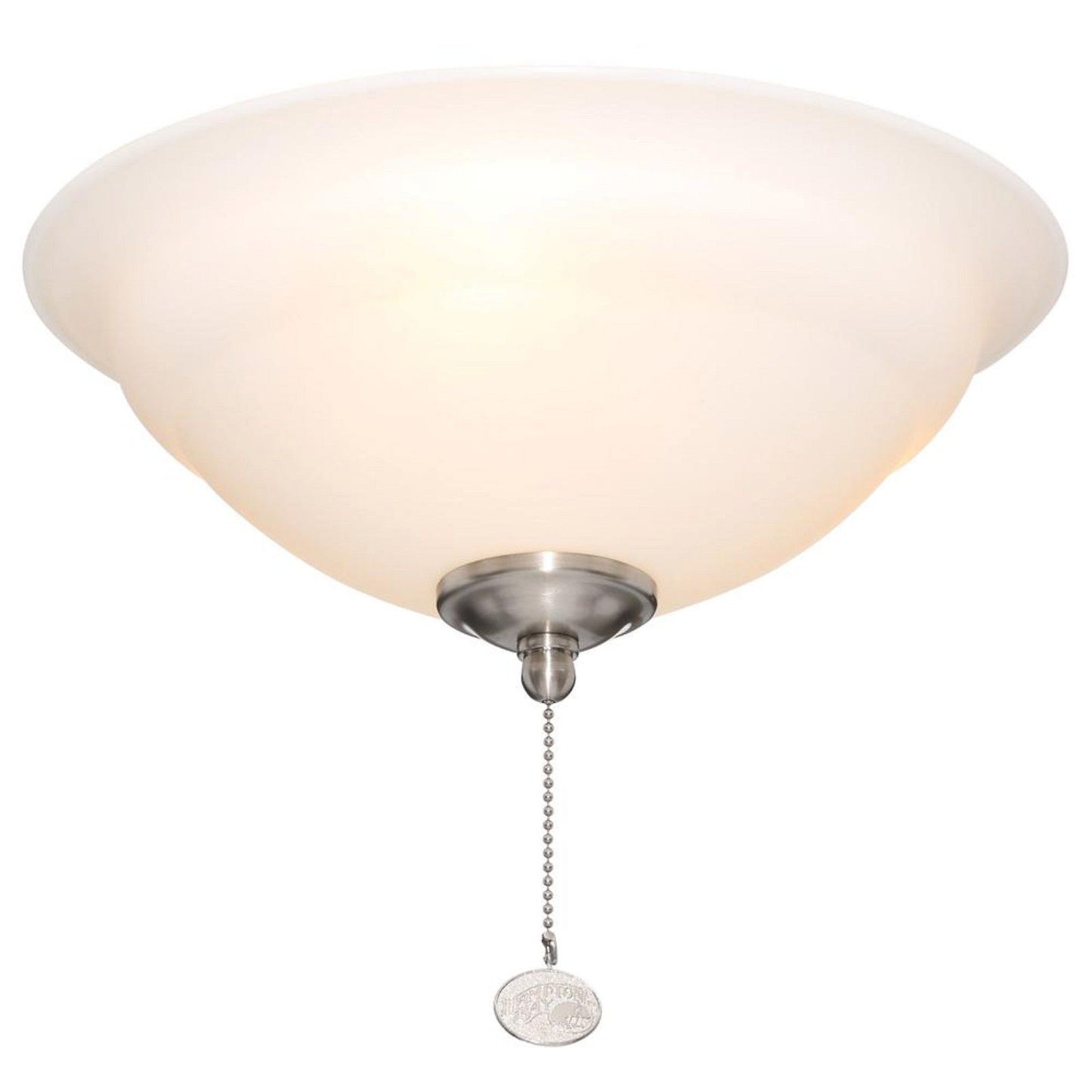 Ceiling Fan Light Kit with 9.5 Watt LED Bulb Brushed Nickel Sturdy Classic Home